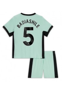 Chelsea Benoit Badiashile #5 Jalkapallovaatteet Lasten Kolmas peliasu 2023-24 Lyhythihainen (+ Lyhyet housut)